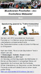Mobile Screenshot of mv-fronhofen.de